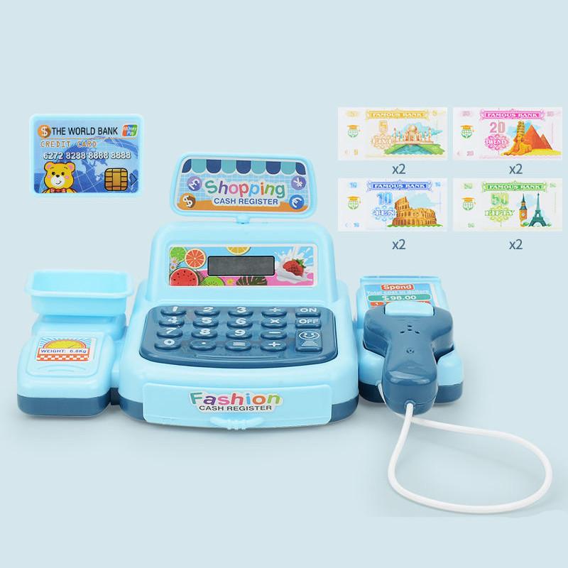 Childrens Play Cash Register Toy For Role Play With Sound And Light Features For Kids Learning