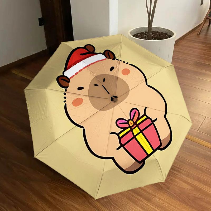 

1pc Capybara Gift Automatic Open/Close Umbrella, Formal Events - Ideal Gift for Family or Friends, Outdoor Accessory yy251211113