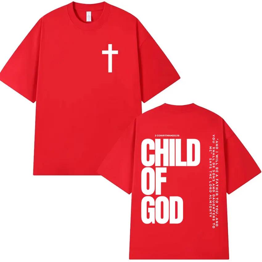 Trendiges Child of God Grafik-T-Shirt Inspirierender Bibelvers Jesus Glaube Religiös Beten Christlich Weihnachten Klassische Streetwear