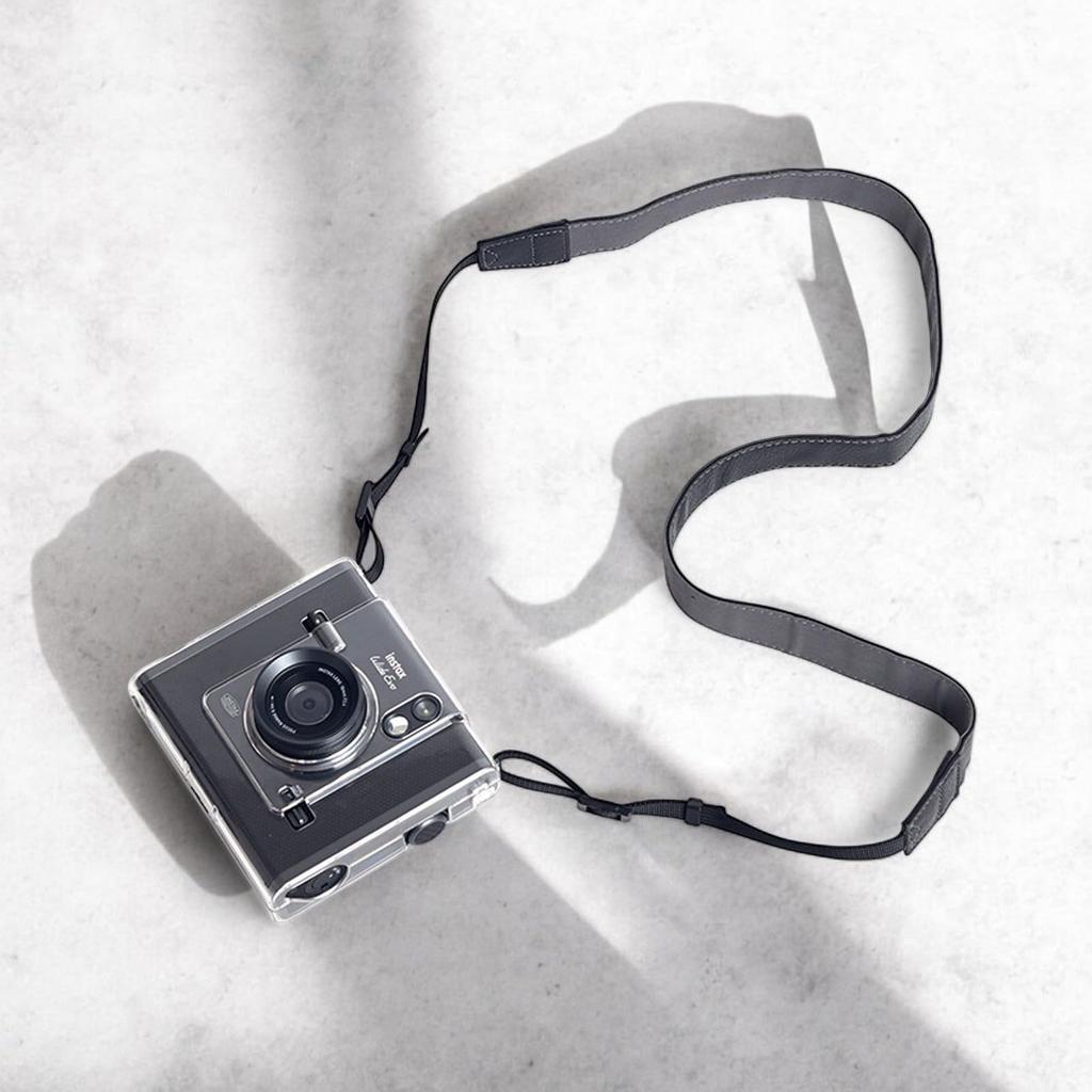 Kimyaoee Wide EVO Instant Film Camera with Clear Plastic Protective Case and Hard Camera Shoulder Strap for Fujifilm Instax Wide EVO Camera