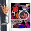 VIKAMA Contemporary Art Tapestry Contrasting Colour Alphabet And Couple Motifs Bedroom Atmosphere Decorative Tapestry