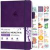 Clever Fox Mental Health & Anxiety Journal – Guided CBT Journal with Prompts for Self Help & Stress Relief – Mood & Emotion Tracker (Purple)