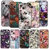Fashionable Butterfly Flower Pattern Phone Case Cover for iPhone 17 16 15 14 13 12 11 Pro Max 17 Air Plus Soft TPU Shell Fundas
