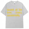 Heated Rivalry Heated All The Time Graphic T Shirts Men Women Fashion Popular Tshirt Cozy Cotton Oversized Casual Short Sleeve