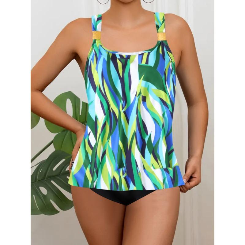 Flower Print Bikini Swimwear Swimsuit Women High Waist Bikini Push Up Bandeau Bathing Suit Female Fashion Beach Wear