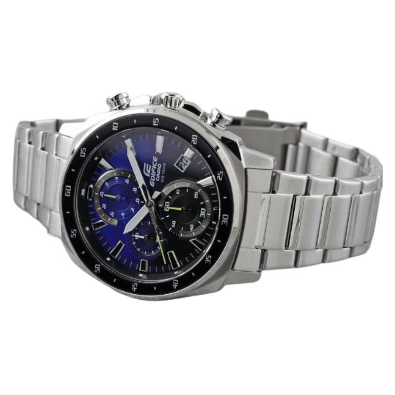 Casio EDIFICE Series Simple and Fashionable Stainless Steel Strap Waterproof Watch Quartz Movement Stainless Steel Strap Japanese and EFV-600D-2