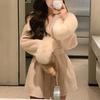 2023 neue High-End doppelseitige Wolle Umreifung Mantel Frauen Abnehmbare Manschetten Fuchs Pelz Temperament doppelseitige Kaschmir kurze Jacke