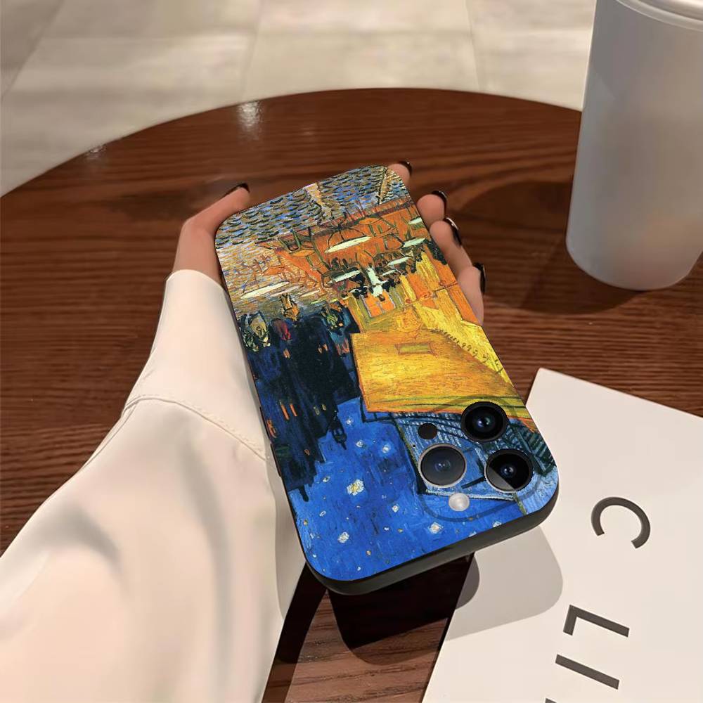 

V-Van Gogh Phone Case For iPhone 17 16 15 14 13 12 11 PRO MAX TPU Soft To Skin-friendly Cover iPhone16pro