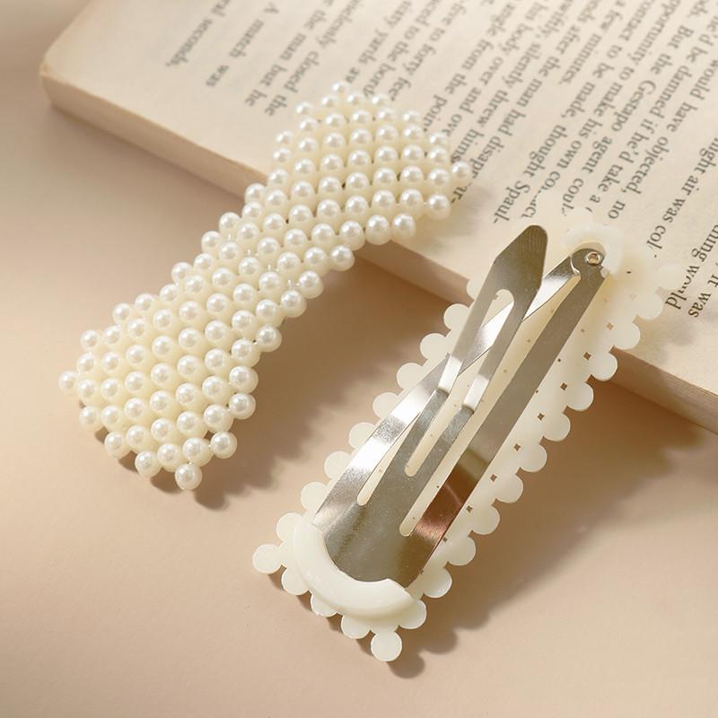 1PC Elegant BB Hair Pins Metal Fashion Barrettes Hairpins  Korea Chic Imitation Pearl Hair Clip Hair Styling Accessories