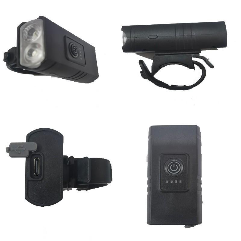 Alliage d'Aluminium Phare Avant de Vélo Faisceau Haut pour Conduite de Nuit - Ensemble Lampe de Poche Vélo Route & VTT