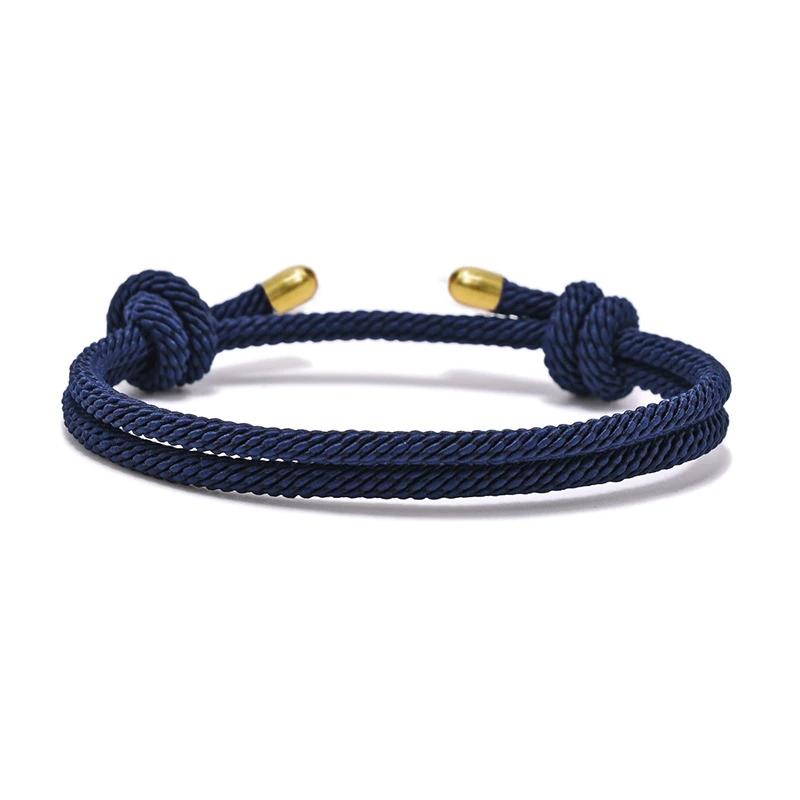 2025 New Minimalism Milan Rope Bracelet Men's and Women's Handmade Adjustable Couple Bracelet Fashion Jewelry Gift for Friends
