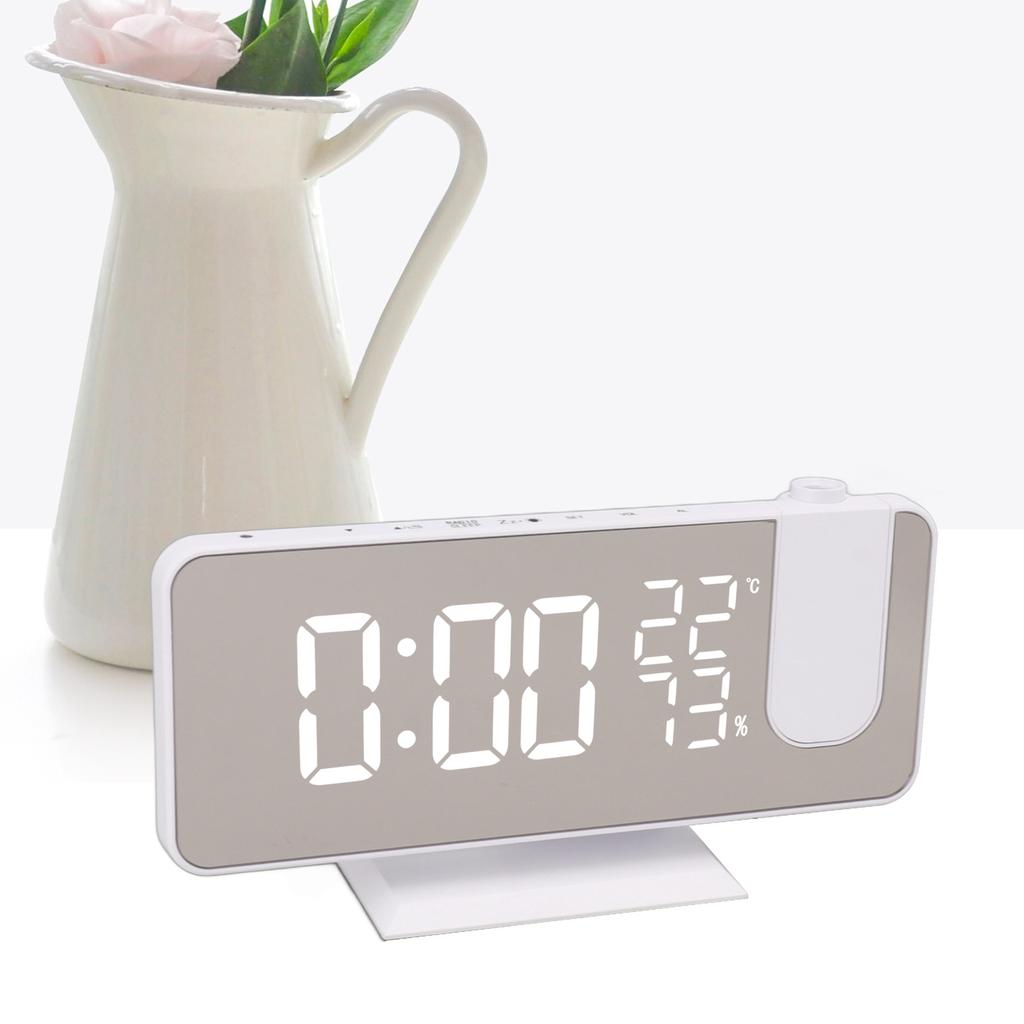 FM Radio LED Digital Smart Alarm Clock LED Digital Projection Alarm Clock for Bedroom Bedside