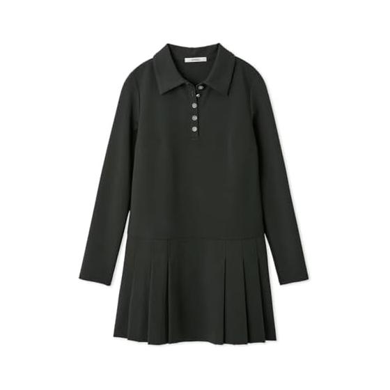 SNIDEL Sus Collar Pleated Cut Mini Dress SWCO254195 Women s