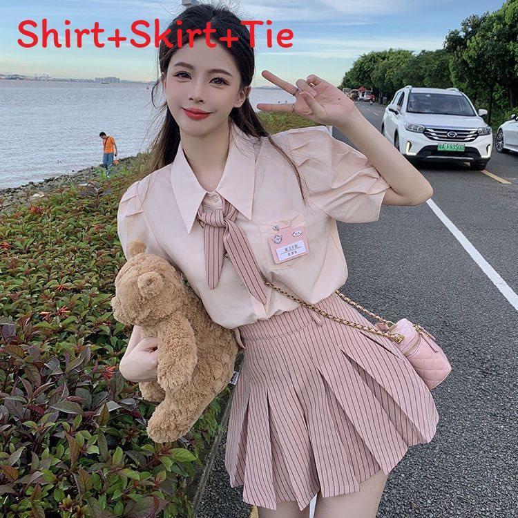 Lolita Style Summer Suit For Women With Pvc Fabric And Button Details For Casual Wear
