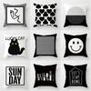 Ins Nordic Geometry Black and White Pillowcase Light Luxury Home Sofa Cushion Cover Living Room Bedroom Pillow Cover