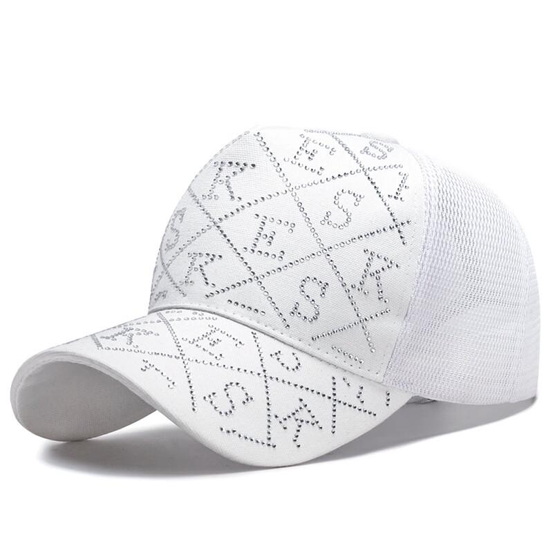 Сетчатая бейсболка со стразами ZHENYUEQI Adjustable