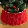 1pcs Plush Christmas Tree Skirt with Festive Decorations for Xmas Scene Fluffy Tree Surround Home Party Decoration Accessories