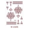 Henna Brown Lace Temporary Tattoo Stickers Hand Body Art Water Transfer Decals