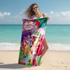 1pc Strawberry Princess3 Beach Towel, Comfortable and Thick, and Swimming/Bath/Picnic/Camping Towel, Suitable for Seaside Beaches