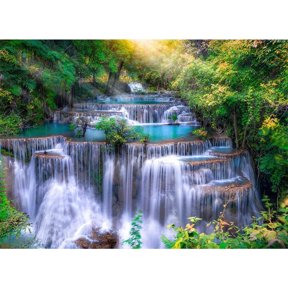 Waterfall Wallpaper Large Landscape Nature Lake Wall Mural Living Room Bedroom Home Decor