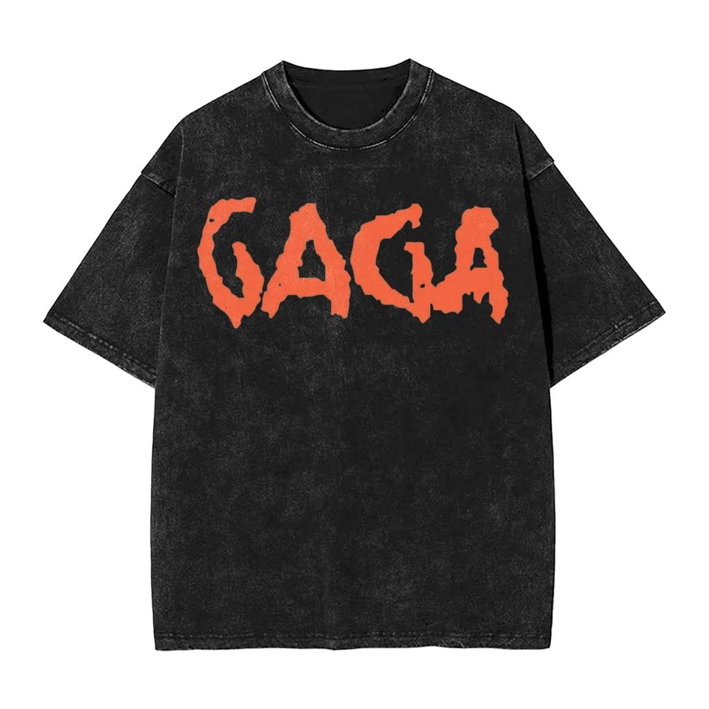 Tricouri Spălate 2026 Lady Gaga Mayhem Hip Hop Retro Vintage High Street Streetwear Tricouri cu Mânecă Scurtă cu Imprimeu Top Bărbați Femei Harajuku