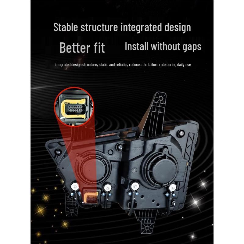 Jiefang J7 Double Lens LED Headlight Assembly with DRL & Sequential Turn Signals