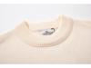 STONE Unisex Spring/Autumn Loose Knit Sweater - Solid Color, Long Sleeve, Round Neck