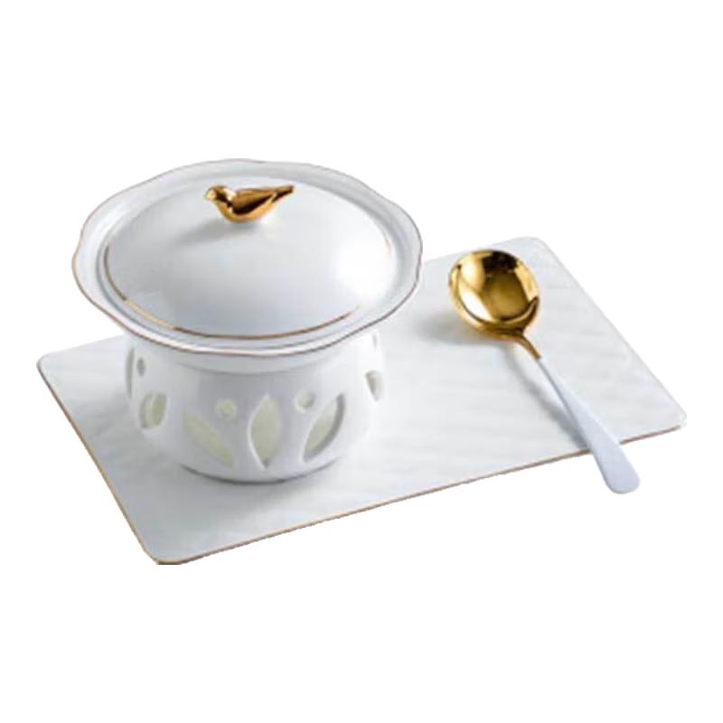 

Golden Bird Ceramic Braised Dish Serving Set