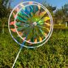 Diameter 27~38cm Rotating Sunflower Stake Standing Lawn Flower Pinwheel  Outdoor Party Picnic Decor
