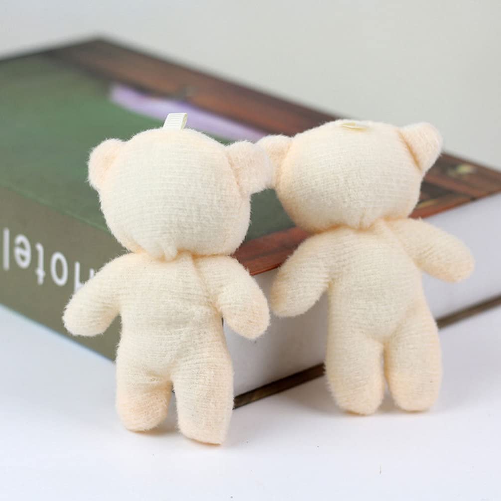 EXCEART 12 Mini Teddy Bears, Small Bears, Bouquet Ornaments, Mini Dolls, Perfect for Graduations, Valentine's Day, Birthdays, Weddings, Plush Toys,