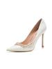 6cm 8cm 10cm Elegant Shallow Pointed Toe Rhinestone Crystal Shoes Stilettos 2025 Spring High Heels Wedding Shoes Model Party