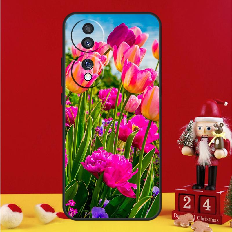 Tulip Flower Colorful Case For Honor Magic 8 5 6 7 Lite Honor Win X9b X9c X9a X8c X8b 50 70 90 200 400 Pro Cover