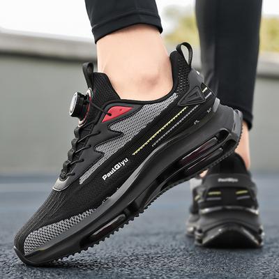 Nuove scarpe da corsa antiscivolo con ammortizzazione ad aria, fibbia rotante, scarpe sportive casual, scarpe da papà