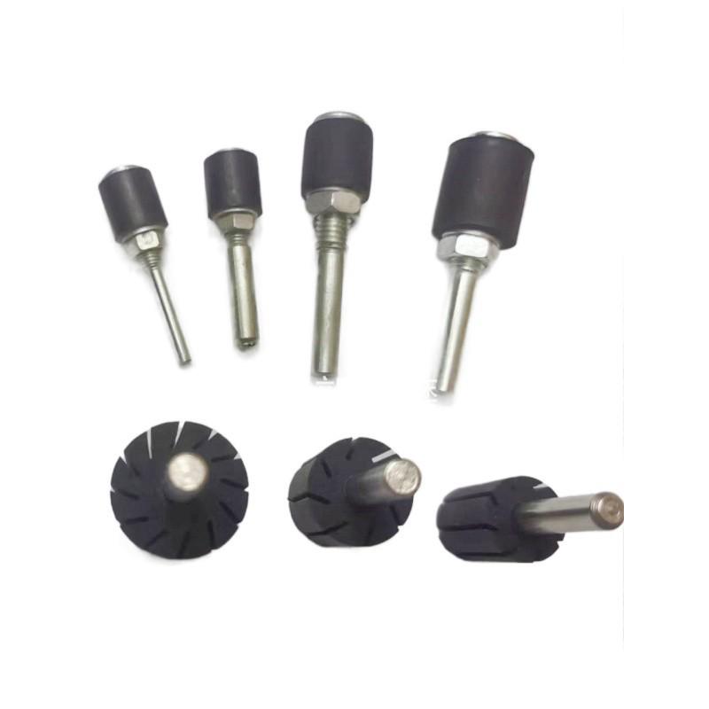 Rubber Handle Engraving Machine: Sandpaper Disc & Sand Drum Polishing Set