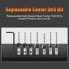 8PCS Countersink Drill Bit Set with Depth Stop and Hex Shank Adapter for Wood Screws, Includes 5 Center Bits 1 8  to 3