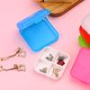 Portable Travel 4 Grid Pill Storage Box Case Container Mini Medicine Organizer