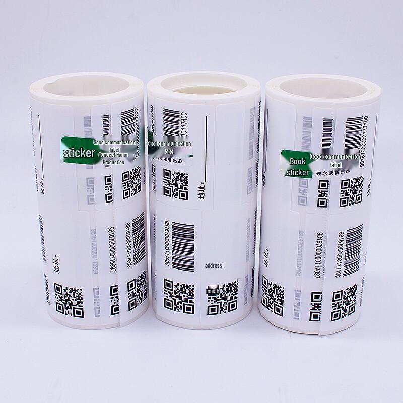 Litie LF40-50-40P White Printed Cable Label Roll