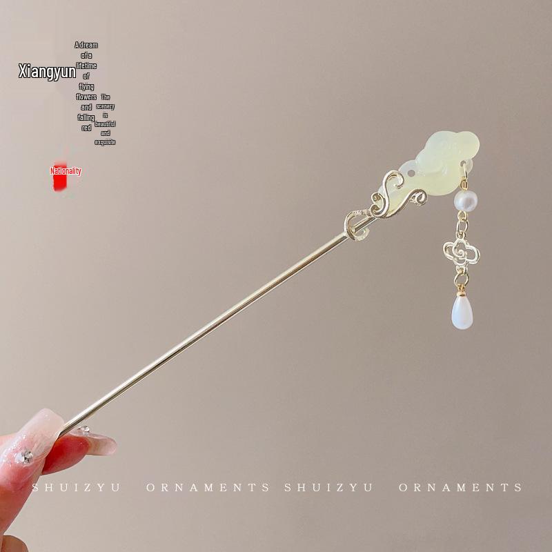 

Элегантная ретро заколка-кисточка для прически пучок ханфу - Женская металлическая заколка для волос в китайском стиле