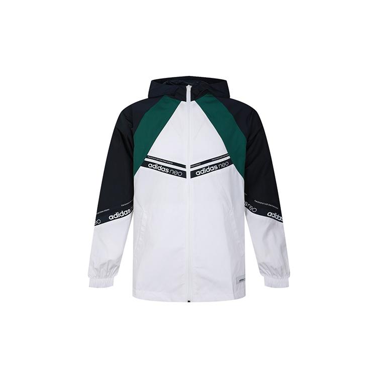 adidas neo M SS WB Cozy Casual Windproof Jacket Blue Men s FN6536 XXL