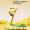 3-in-1 Nail Clipper Baby Nail Trimmer File with LED Light And Magnifier Foldable Manicure Grooming Tool for Baby Infants Adults