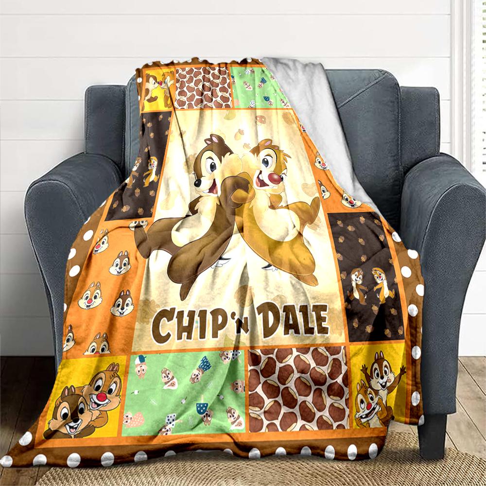 1Pc Chip Dale Adventure Blanket Soft And Comfortable Casual Warm Camping Travel Christmas Halloween Xmas Gift M924154