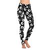 Halloween Carnival Night New Cartoon Skull Spoof Pattern Slim Fitness Sports Leggings 1
