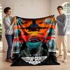 Top Gun Maverick Fighter Pilot Design Flannel Blanket for Bedroom, Living Room, Sofa, and Nap Sofas