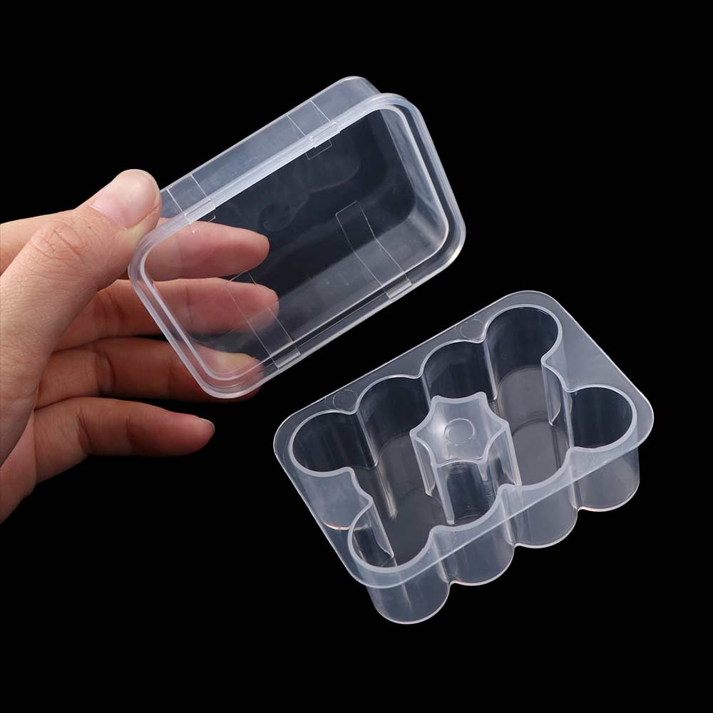 3/5/7/10 ML Insulin Vial Storage Case Transparent 10-Slot Clear Vial Box Plastic Dust-proof Mini Vial Holder Pill Organizer