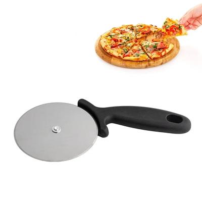 New Stainless Steel Roller Pizza Cutter Wheel 6.5 Cm Large Wheel Pizza Cutting Slicer Baking Cutter Convenience Kitchen Gadget