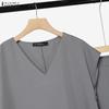 ZANZEA Women Short Sleeve Blouse and Long Pants Summer Two Piece Suit Sets