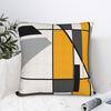 Gold Gray Charcoal Black Abstract Pillow Case Vintage Pillow Cover Design Pillowcases For Living Room Sofa