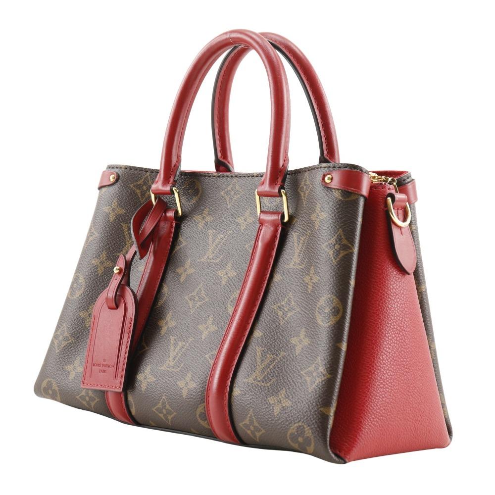LOUIS VUITTON SoufflotNV BB Handbag M44818 Brown / red Monogram canvas Women Used