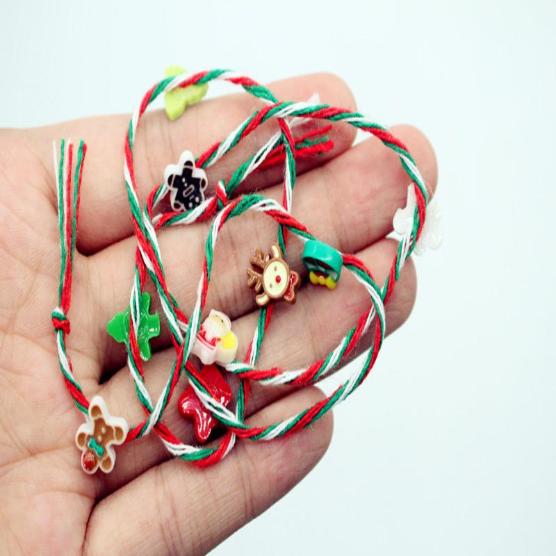 2 Stück Puppenhaus Mini Buntes Seil Dekoration Geschenk Hängendes Stück Heimdekoration Weihnachtsbaum DIY Zubehör Anhänger