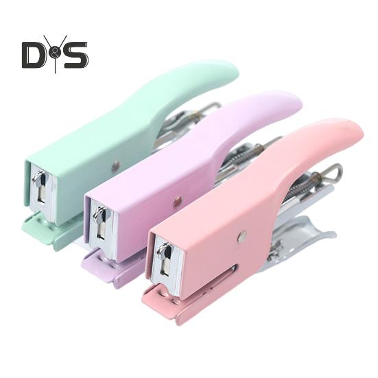 Small Hand-held Stapler 10-16 Sheet Capacity Stapler with 750 Staple Mini Desktop Stapler for Office School Home Travel